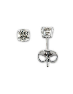 Effy 18K White Gold 0.5 Ct Diamond Earrings - Diamond
