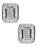 Fine Jewellery 14K White Gold 0.50ct Diamond Earrings - Diamond