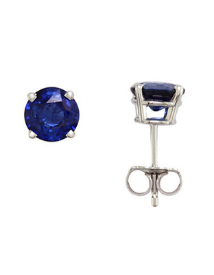 Effy 14K White Gold Ceylon Sapphire Earring - Sapphire
