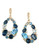 Effy 14K Yellow Gold Diamond and Blue Topaz Earrings - Topaz