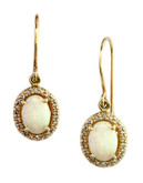 Effy 14K Yellow Gold Diamond And Opal Earrings - Opal