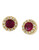 Effy 14 K Yellow Gold and Lead Glass Filled Ruby Earrings - Ruby
