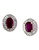 Effy 14K White Gold Diamond and Treated Lead Glass Filled Ruby Earrings - Ruby