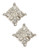 Fine Jewellery 14K White Gold Square Crystal Stud Earrings - Diamond