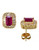 Effy Ruby And Diamond Earrings In 14 Kt Yellow Gold - Ruby