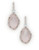 Town & Country Sterling Silver Multi Colour Gemstone Brazilliance Earrings - Rose Quartz