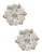 Fine Jewellery 14K White Gold Crystal Stud Earrings - Crystal