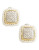 Fine Jewellery Sterling Silver 14K Yellow Gold And Diamond French Clip Earrings - DIAMOND