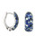 Effy Sterling Silver And Multi Blue Sapphire Hoop Earrings - SAPPHIRE