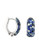 Effy Sterling Silver And Multi Blue Sapphire Hoop Earrings - Sapphire