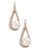 Fine Jewellery 10K Yellow Gold Diamond And Half Drill Pearl Earrings - Pearl
