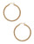 Fine Jewellery 14K Yellow Gold Twist Patterned Hoops - Yellow Gold