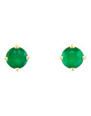 Effy 14K Yellow Gold Emerald Stud Earrings - Emerald