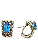 Effy Sterling Silver Blue Topaz Earrings - Topaz
