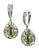 Effy Green Amethyst Earrings in Sterling Silver and 18K Gold - Sapphire