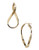 Fine Jewellery 14K Yellow Gold Rectangle Tornado Hoop Earrings - Yellow Gold