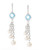 Fine Jewellery Sterling Silver and Pearl Dangle Earrings - Pearl