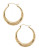 Fine Jewellery 10Kt Yellow Gold 3.2x34mm Hollow Back To Back Hoops With Hinged Earwires And Snap In Closure - YELLOW GOLD