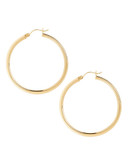 Fine Jewellery 14K Yellow Gold Tube Hoop Earrings - Yellow Gold