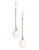Fine Jewellery 10K Yellow And White Gold Diamond And Pearl Drop Earrings - PEARL