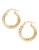 Fine Jewellery 14K Yellow Gold Mesh Hoop Earrings - YELLOW GOLD