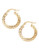 Fine Jewellery 14K Yellow Gold Mesh Hoop Earrings - Yellow Gold