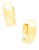 Fine Jewellery 18K Yellow Gold High Polished Huggie Hoops - YELLOW