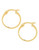 Fine Jewellery 14K Yellow Gold Small Curved Polished Hoop Earrings - Yellow Gold
