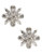 Fine Jewellery 14K Rhodium Plated White Gold Floral Inspired 0.33ct Diamond Earrings - Diamond