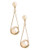 Fine Jewellery 14K Yellow Gold Teardrop Ball Earring - Yellow Gold