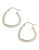 Fine Jewellery 14K White Gold Triangle Hoop Earrings - WHITE GOLD