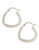 Fine Jewellery 14K White Gold Triangle Hoop Earrings - White Gold