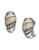 Effy Sterling Silver 18K Yellow Gold And Diamond Twist Earrings - Tri Colour