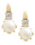 Fine Jewellery 10K Yellow Gold Diamond And Pearl Earrings - Pearl