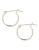 Fine Jewellery 14K White Gold Tube Hoop Earrings - WHITE GOLD