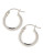 Fine Jewellery 14K White Gold Tube Hoop Earrings - WHITE GOLD