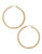 Fine Jewellery 14K Yellow Gold And Sterling Silver Square Hoop Earrings - Auragento (Silver/Gold)