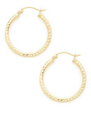 Fine Jewellery 14KT Gold Hoops - Gold