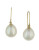 Effy 14K Yellow Gold 10mm Fresh Water Pearl Earrings - PEARL