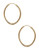Fine Jewellery 14Kt Yellow And White Gold Polished And Diamond Cut Tube Hoops - Gold