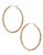 Fine Jewellery 14K Yellow Gold And Sterling Silver Oval Hoop Earrings - Auragento (Silver/Gold)
