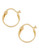 Fine Jewellery 14K Yellow Gold Small Polished Band Hoop Earrings - Yellow Gold