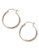 Fine Jewellery 14K White Gold Diamond Cut Hoop Earrings - White Gold
