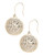 Fine Jewellery 14K Yellow Gold And Sterling Silver Round Flower Drop Earrings - Auragento (Silver/Gold)