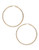 Fine Jewellery 14K Yellow Gold And Sterling Silver Satin Hoop Earrings - Auragento (Silver/Gold)