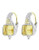 Judith Ripka Estate Cushion Earring on wire - CRYSTAL