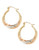 Fine Jewellery 14K Tri Colour Swirl Design Hoop Earrings - Tri Colour