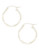 Fine Jewellery 14K White Gold Hollow Twist Tube Hoops - Open White