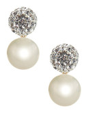 Fine Jewellery 14K Yellow Gold Crystal Ball Drop Earrings - Gold/Crystal