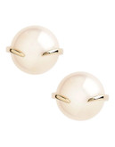 Fine Jewellery 10K Yellow Gold 10mm Pearl Clamp Earrings - Pearl